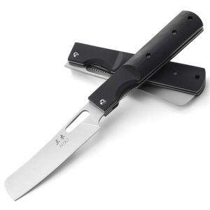 MIKI 440A Stainless Steel Blade Japanese Kitchen Chef Folding Pocket Knife for Outdoor Camping Cooking