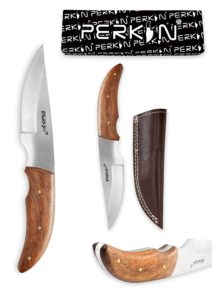 Perkin Handmade Bushcraft Hunting Knife - Full Tang Hunting Knife with Sheath