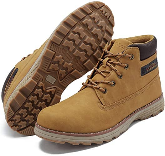 CC-Los Men's Casual Stylish Ankle Hiking Boots Lace up Work Boot Mid-Top
