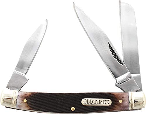 Old Timer 34OTB Genuine Bone Middleman 5.6in S.S. Traditional Folding Knife