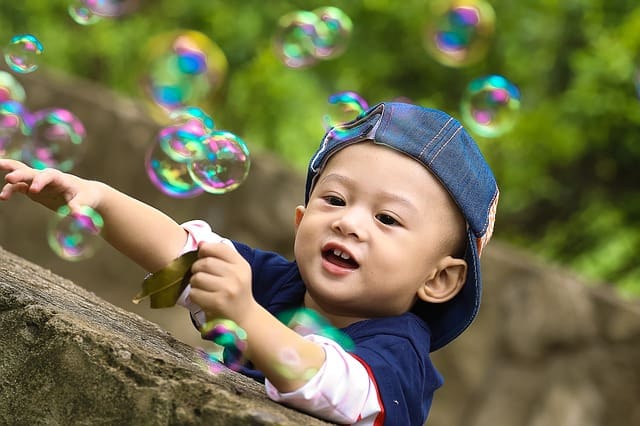 Child with Bubbles