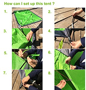 Setup Instructions Yodo 2 Person Tent