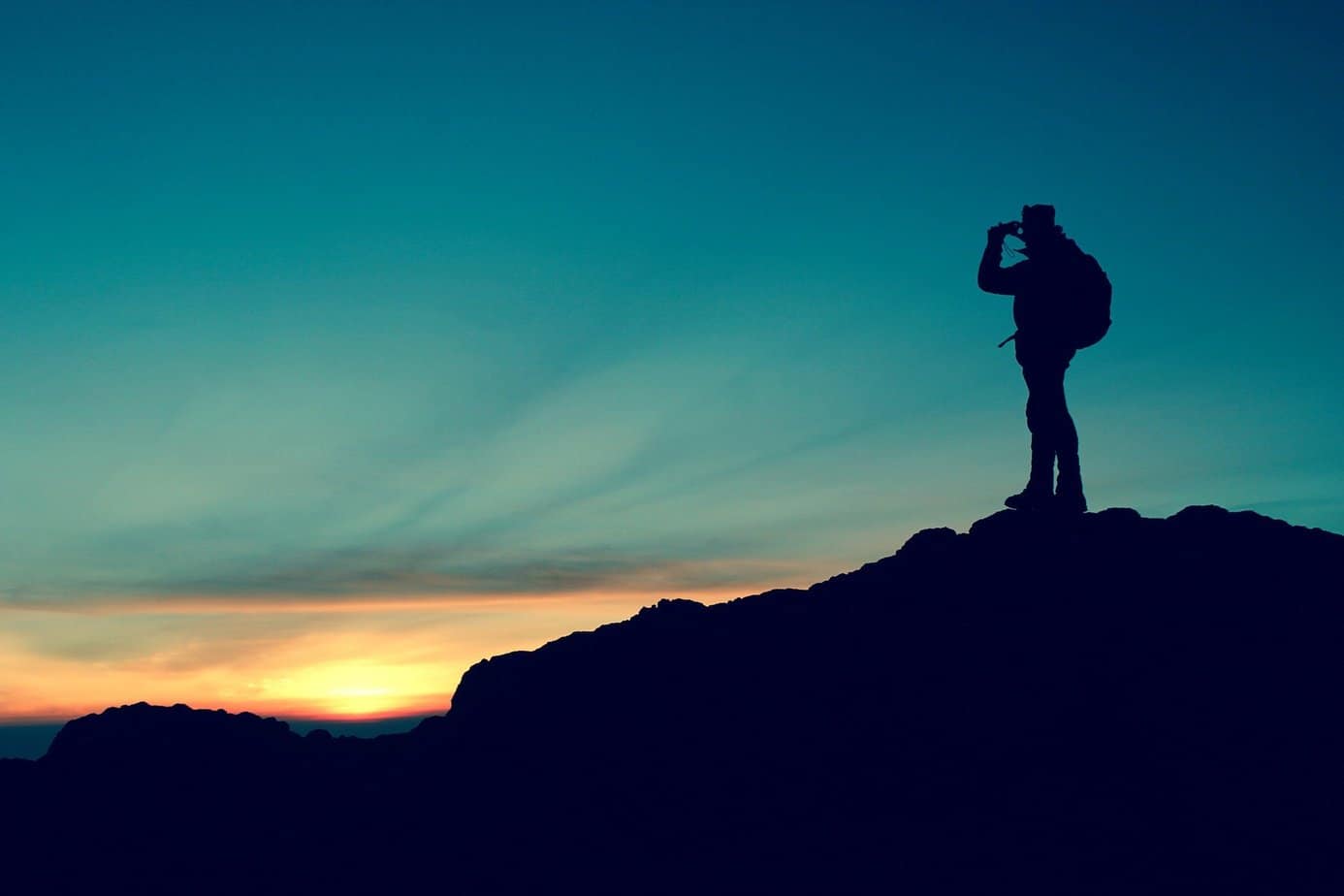 Hiker Lost in Darkness