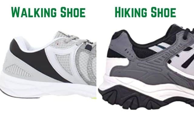 Walking Shoe vs Hiking Shoe Sole