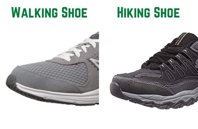 Walking Shoes vs Hiking Shoe Upper