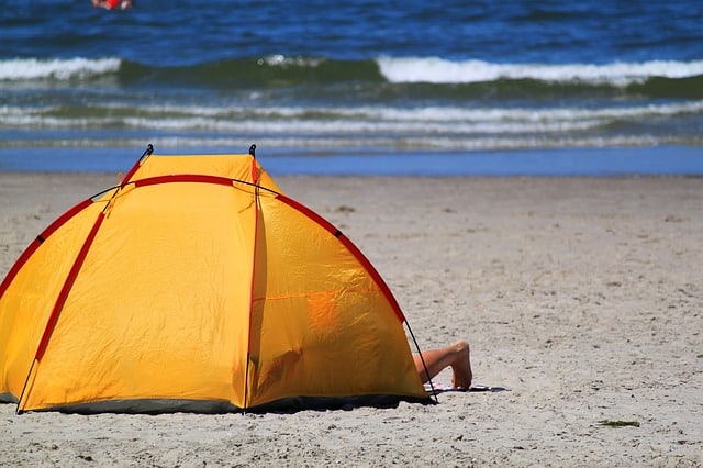 Camping Tent on the Beach